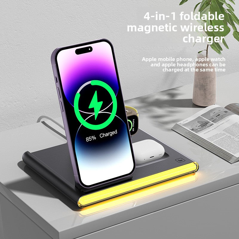 C27 3-in-1 wireless charging folding  Apple Samsung wireless charging