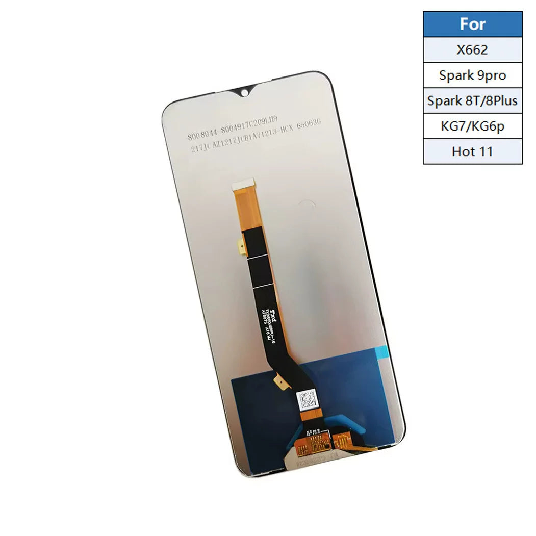 LCD Touch screen assembly for Tecno Spark 7Pro KF8 KG6K A49 KG5n X662 KG7