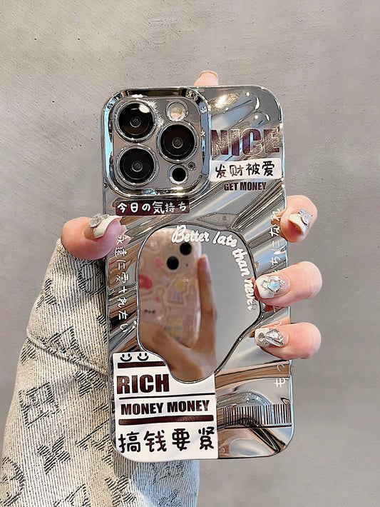 Accessories Use iphone14 mobile phone case Apple 13promax to make a fortune and be loved for good luck Text 11 Comes with lens film 12