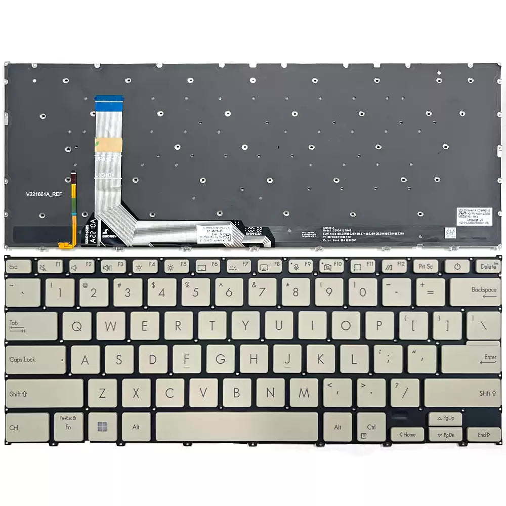 US English Keyboard For ASUS Zenbook 14X OLED UX3404V Zenbook 14 Flip OLED UP3404 ASUS laptop repair parts