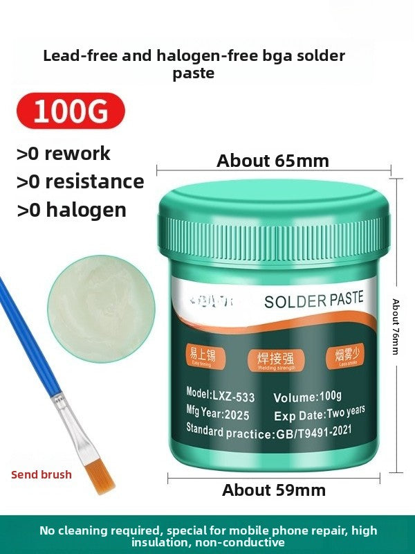 Mobile phone repair welding bga solder flux lead-free halogen-free flux leave-in rosin solder paste solder oil  Laptop Mobile Phone Repair tools