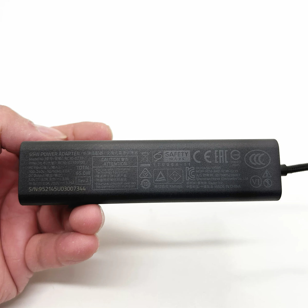 Original 65W Razer Power Adapter for Razer Blade Stealth 13.3" 12.5" Razer Book Series Laptop USB-CRC30-0239 RC30-02390100 power charger Razer laptop repair parts