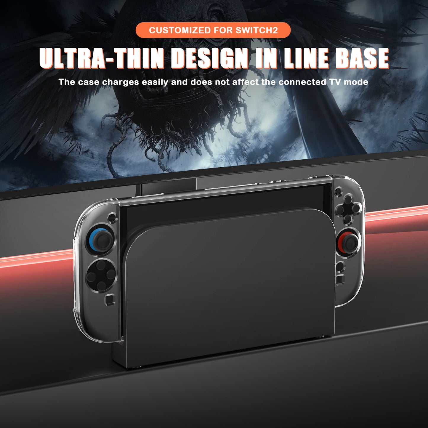 SWITCH 2 crystal case for Nintendo Switch 2 host protective case split transparent protective case