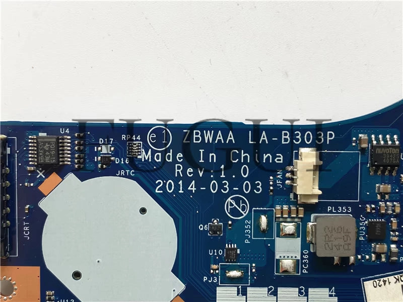 (Shipping fee not include)东芝笔记本motherboard system board C50 K000891180 N2830 LA-B303P