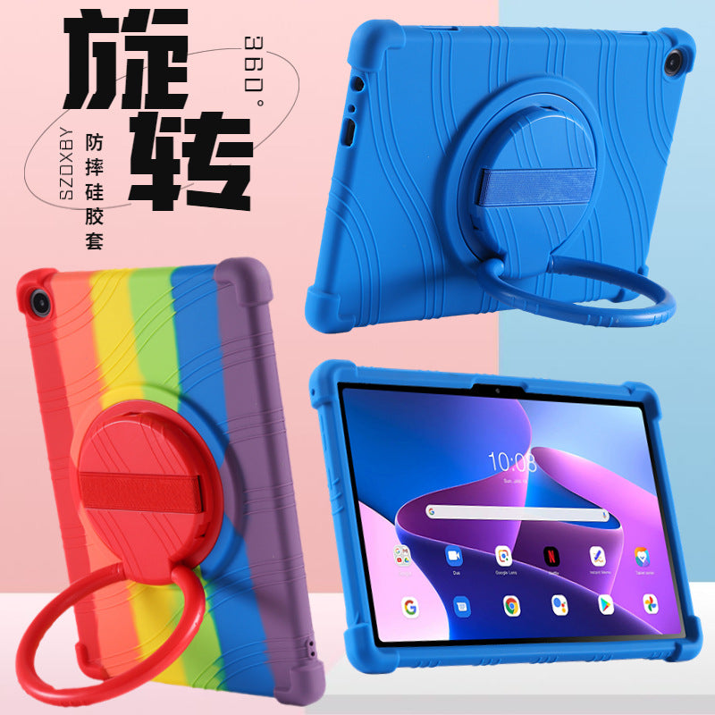 Suitable for Lenovo Qitian K10C protective case 10.1 inch E10C tablet TB-X6E6F silicone protective case Protect cace