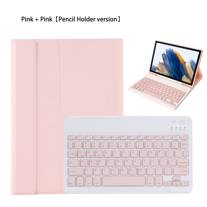 Suitable for A8 Samsung s6lite Tablet 10.4 Leather Case S9FE Bluetooth Keyboard A7 Protective Case S7 Pen Slot S8 A9 + protective Accessories