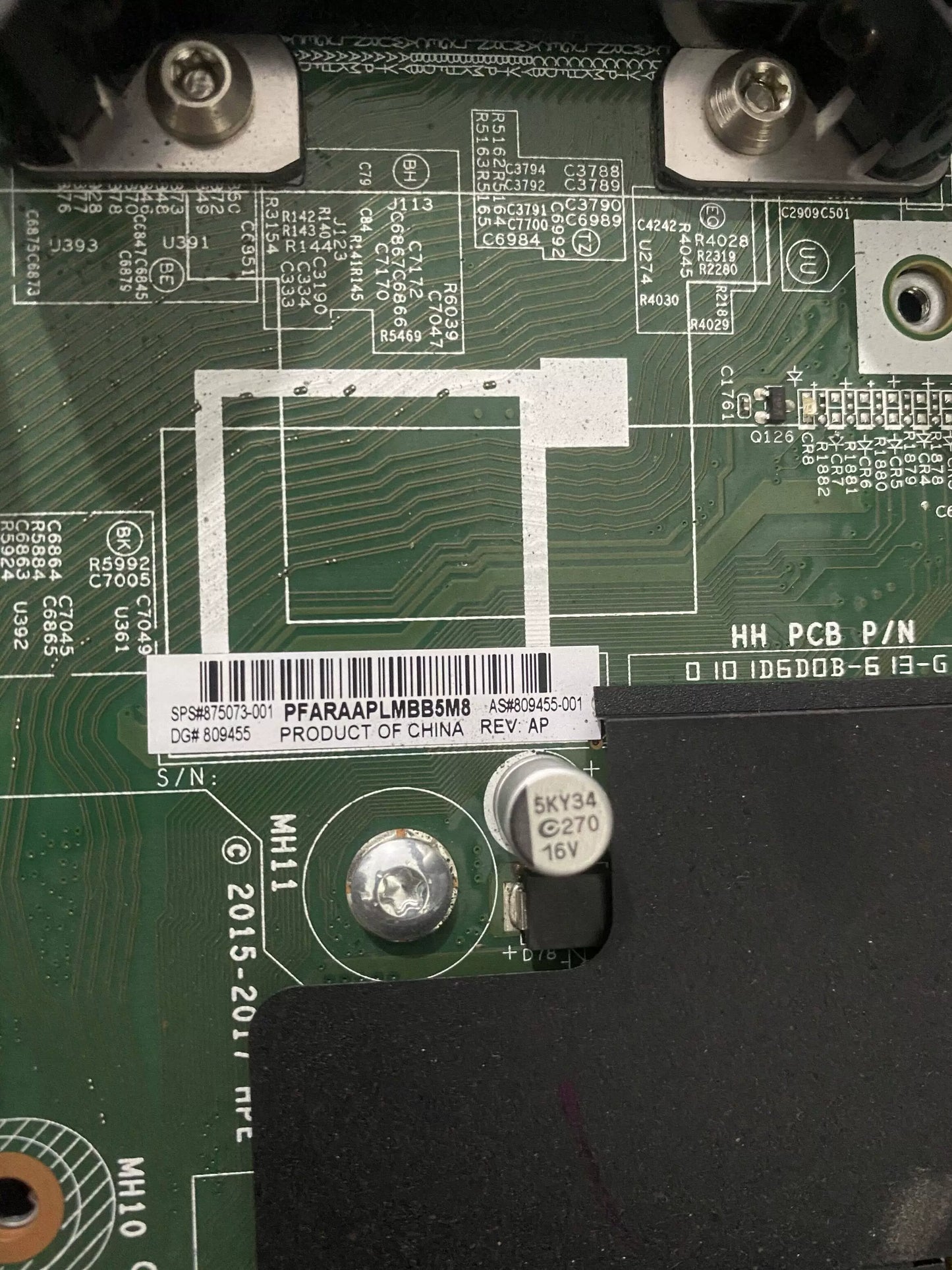 For HP  DL380G10 360GEN10 motherboard P11782-001 809455-002 ILO and F10 in good condition