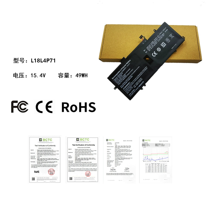 (Shipping fee not include)全新for For  Lenovo  L18L4P71 L18C4P71 L18M4P72  02DL006  battery