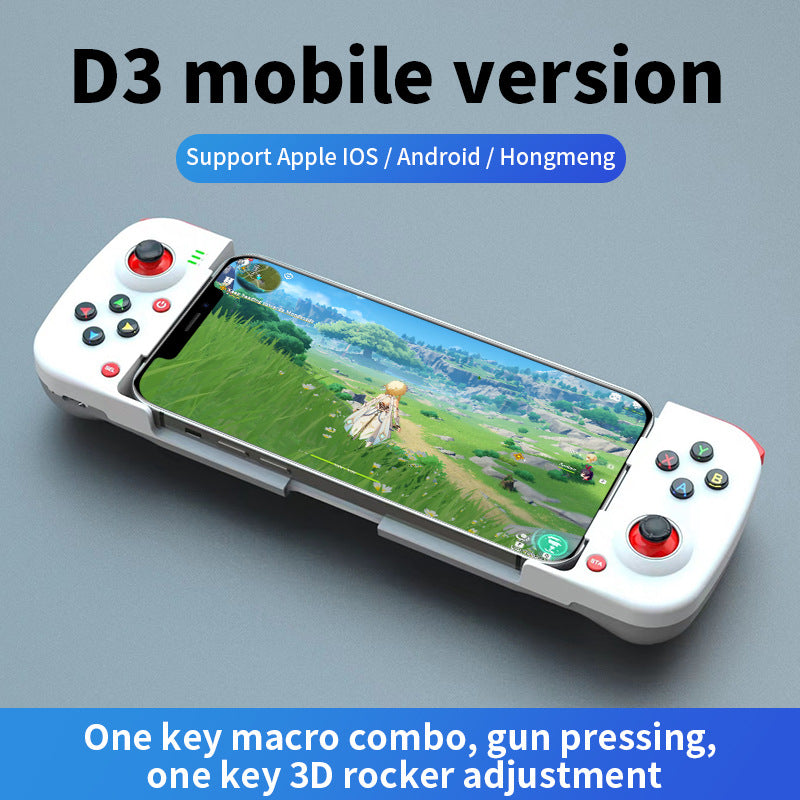 D3 wireless mobile phone gamepad Bluetooth 5.0 Android ios direct connection MFI Bluetooth stretching gamepad to eat chicken