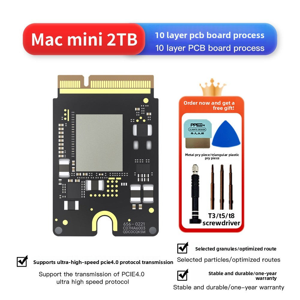 Solid State Drive Kit 1T/2T/4T/8T For MAC MINI M4  Mac Studio M1Max/Ultra M4 Pro SSD Capacity Upgrade SSD New Particles Increase Speed Upgrade Memory DIY Reair