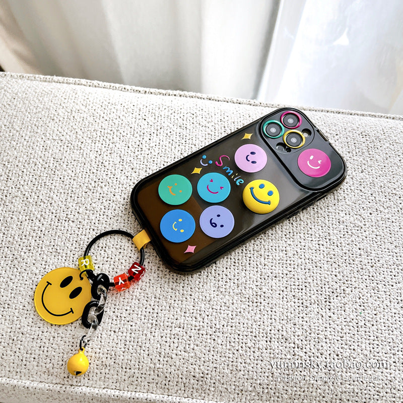 Accessories Homemade Color Smiley Face for iPhone13promax Apple 14 Phone Case 11 Mirror 12 Pendant Plus