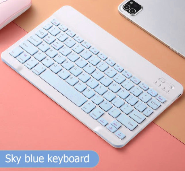 Applicable to iPad Bluetooth keyboard 7 inch mini phablet Bluetooth mouse keyboard 10 inch ultra-thin keyboard and mouse set protective Accessories