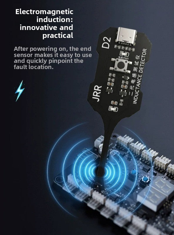 JRR inductance tester mobile phone maintenance and testing, electronic main board inductance fault investigation, electromagnetic induction measuring instrument repair tools