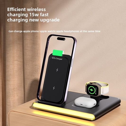 C27 3-in-1 wireless charging folding  Apple Samsung wireless charging