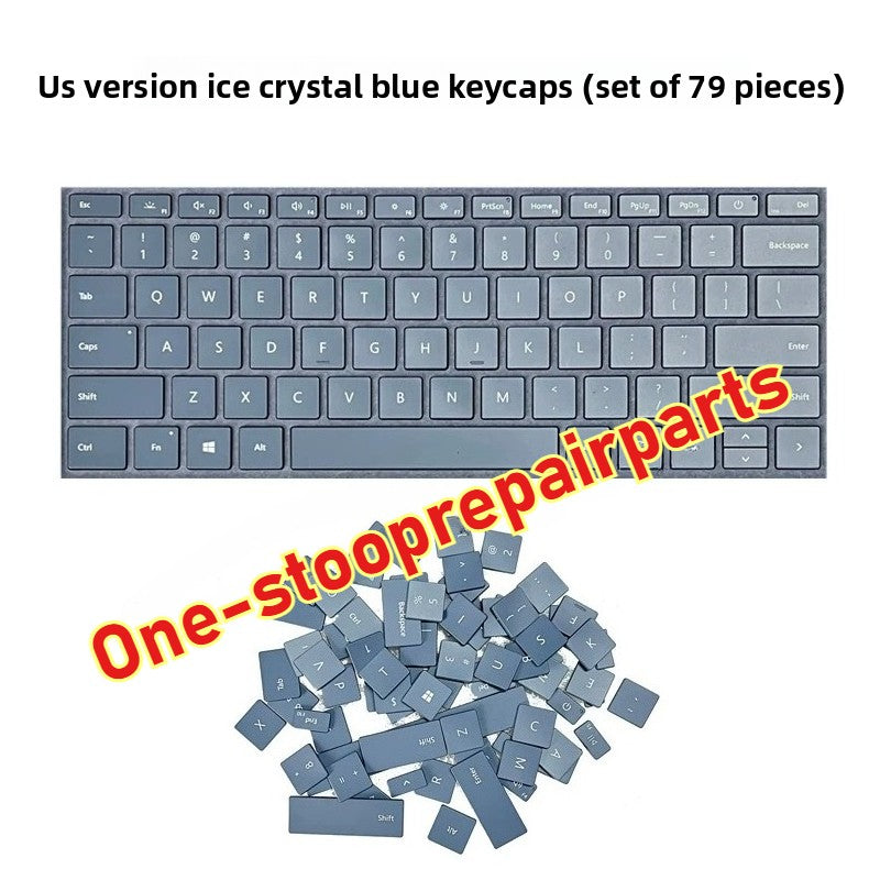 Genuine Microsoft surface laptop 3/4 replacement keycaps set  black silver blue gold gray US layout