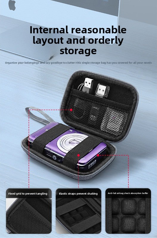 OLYSON CCD Camera Bag Small Camera Case Card Storage Box Digital Camera for Sony Canon ixus Fuji Nikon Samsung Panasonic Hard Case Drop-proof Waterproof Portable Bag Digital camera accessories