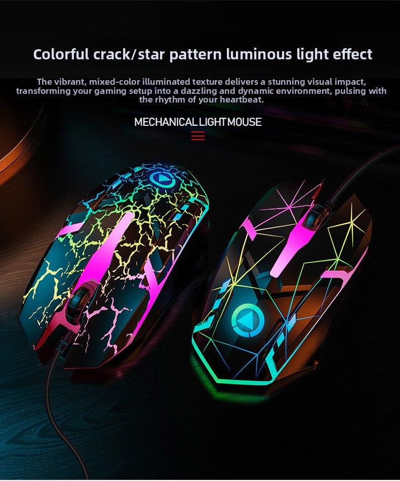 Silver Eagle G6 wired USB luminous mouse, gaming computer accessories, spot ebay