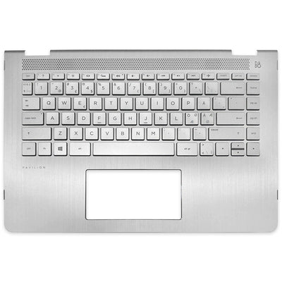 (Shipping fee not include)HP/惠普 Pavilion X360 14-BA 14M-BA TPN-W125 A壳C壳D壳 外壳 different language keyboard