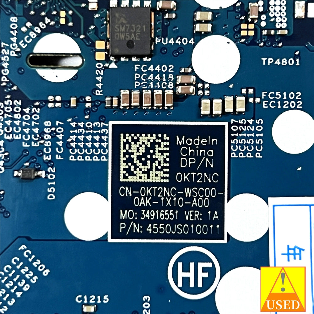 (Shipping fee not include)DELLmotherboard system board 5310 cn-0KT2NC SRGKV i7-10610U GM 19842-1