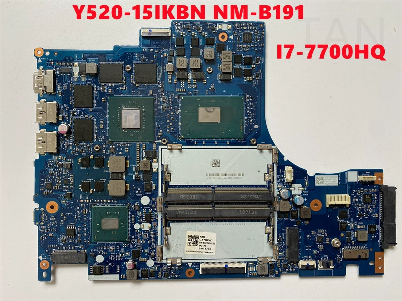 (Shipping fee not include)Lenovo/  电脑 motherboard system board  Y520-15IKBN NM-B191 I7-7700HQ