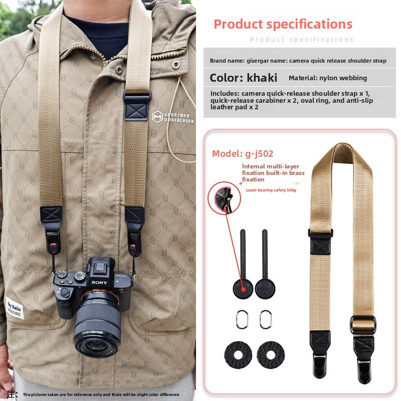 Camera Quick Release Strap for Canon Sony Fuji XM5 R10 Z30 Convenient Quick Release Shoulder Strap Compatible with pd  Digital camera accessories