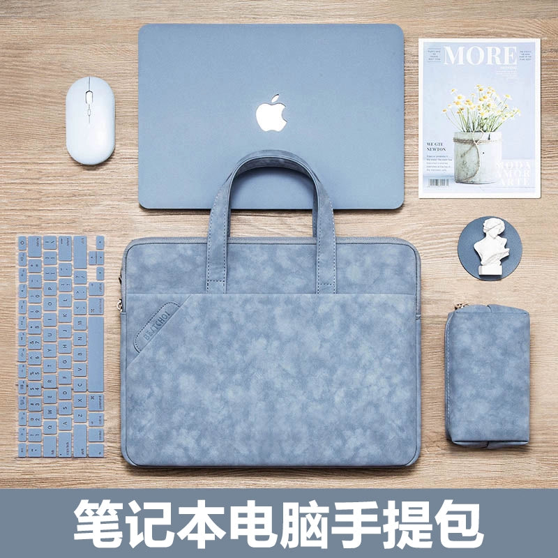 Laptop bag for apple macbookair 13 inch huawei 14 lenovo small new dell asus a bean 16 notebook macbook liner 15.6mac protective case air female pro male