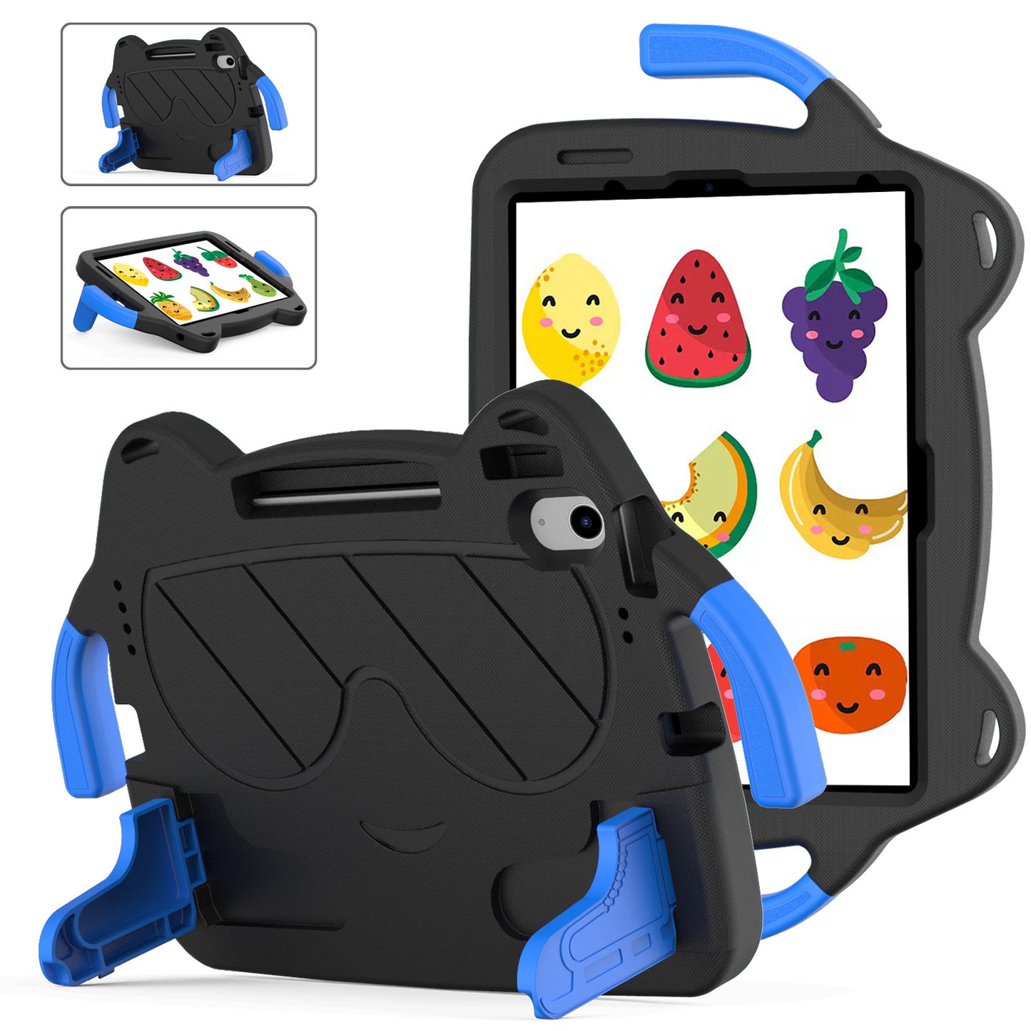 For iPad10 Flat Case Air4/5 Handle Holder Pro11 Children's Anti-Drop 10.2 Protective Cover 10.5 protective Accessories