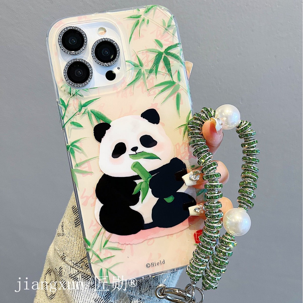 Accessories for iphone15 mobile phone case 13/14 fun small fresh cute panda 14pro apple 15promax tide