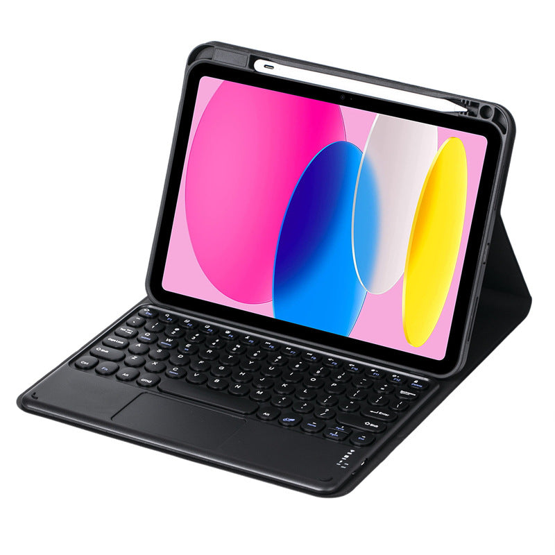 Applicable iPad10 Bluetooth Keyboard 10.2 Upper Pen Slot Leather Case Pro11 Magnetic Keyboard Case Air5 Mouse 4protective Accessories