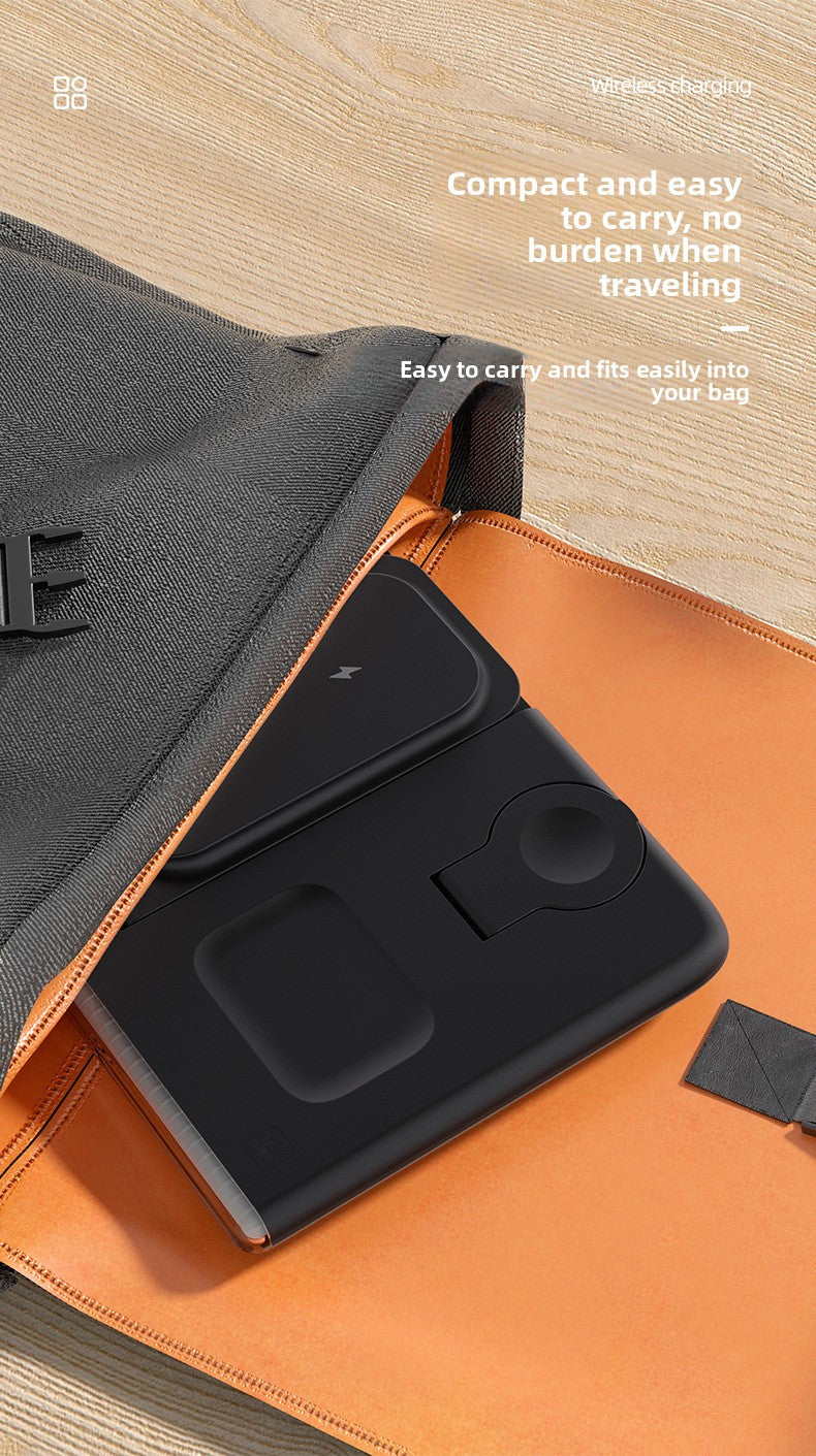 C27 3-in-1 wireless charging folding  Apple Samsung wireless charging