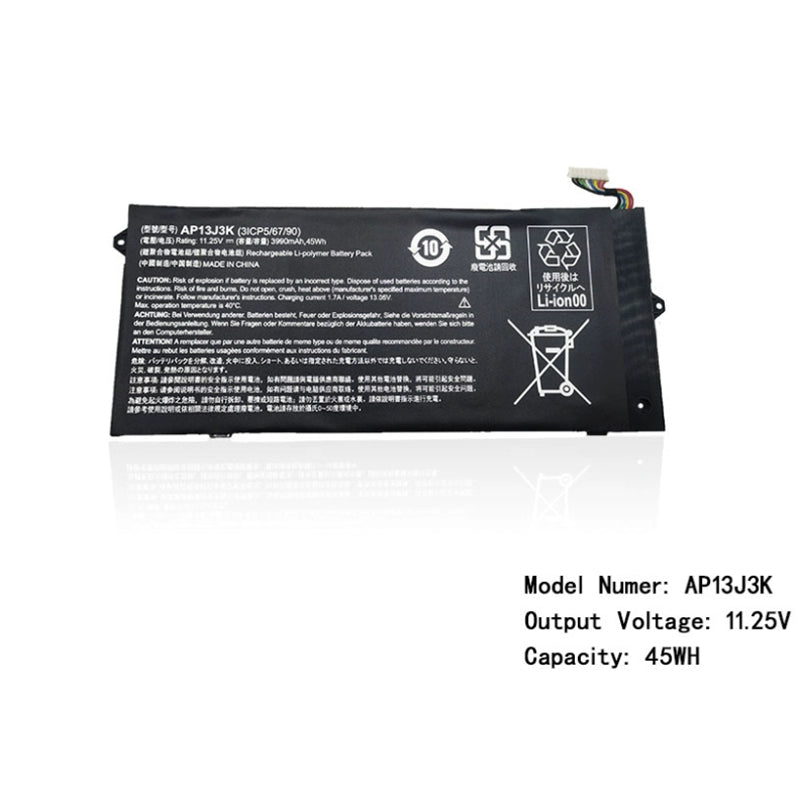 (Shipping fee not include) Acer AP13J3K ACER C740-C74W C720P C720 AP13J4K replacement  battery