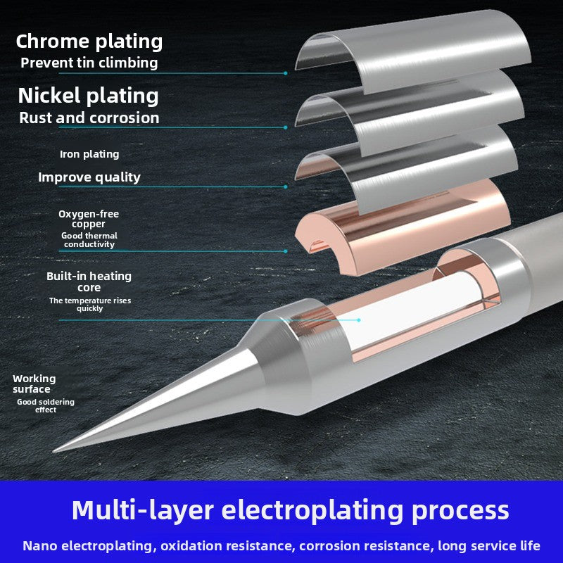 210 soldering iron head, universal T26 head, welding table C210 heating core soldering iron tip straight tip scimitar head repair tools