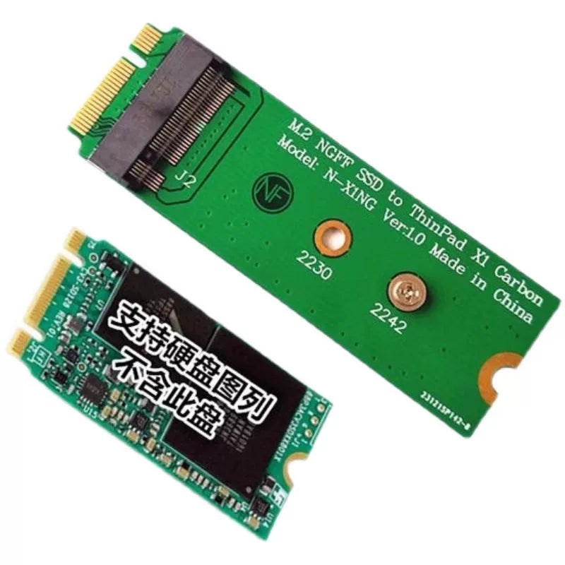 SATA M.2 NGFF SSD to 2013 ThinkPad X1 Carbon SSD adapter Repair Tools
