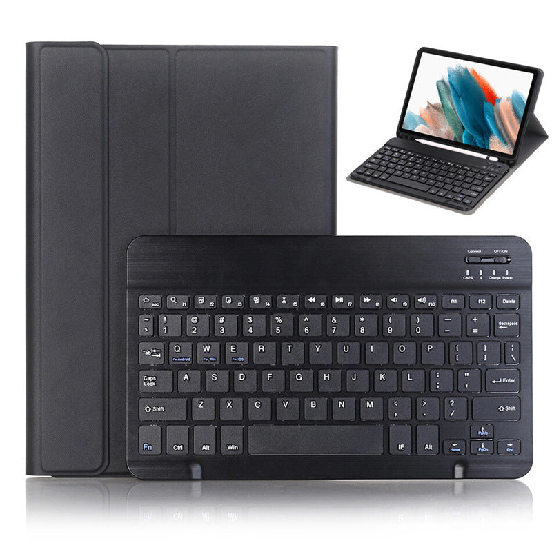 Suitable for A8 Samsung s6lite Tablet 10.4 Leather Case S9FE Bluetooth Keyboard A7 Protective Case S7 Pen Slot S8 A9 + protective Accessories