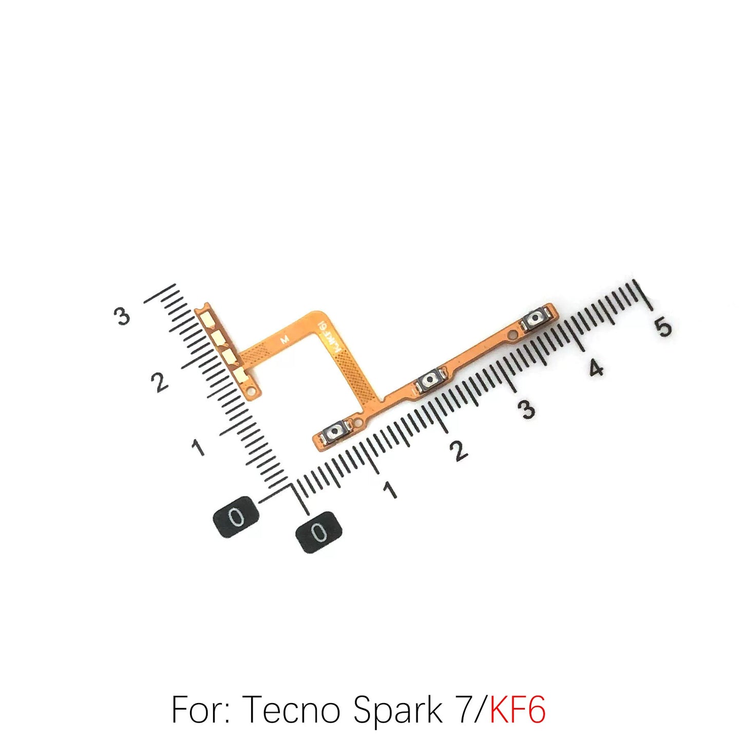 For Tecno Camon20 Spark7 10Pro Power cable Switch on of ribbon flex CK6n CK7n KE5 KF6 K17