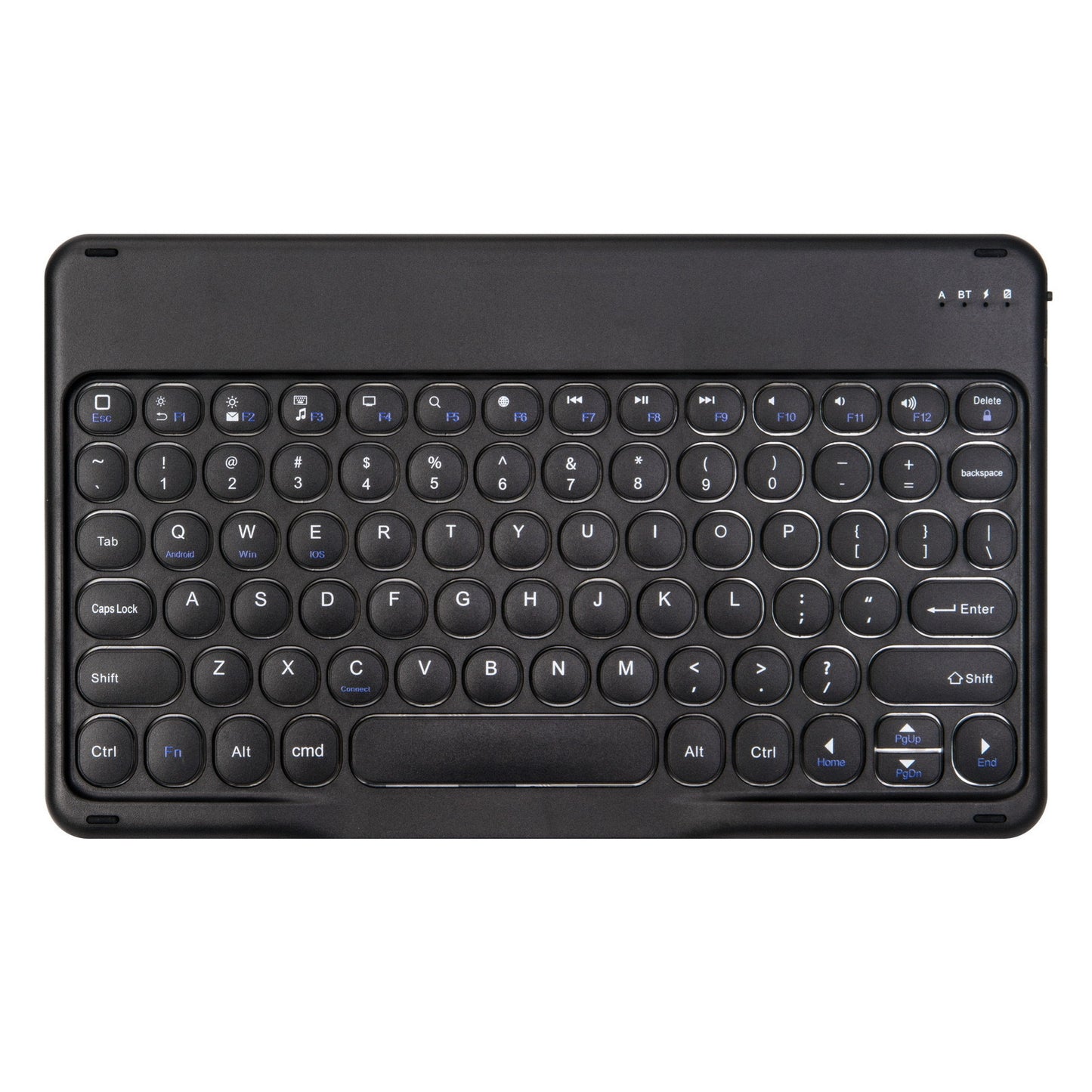 Manufacturer retro round touch bluetooth keyboard mobile phone tablet mini lightweight portable bluetooth wireless keyboard protective Accessories