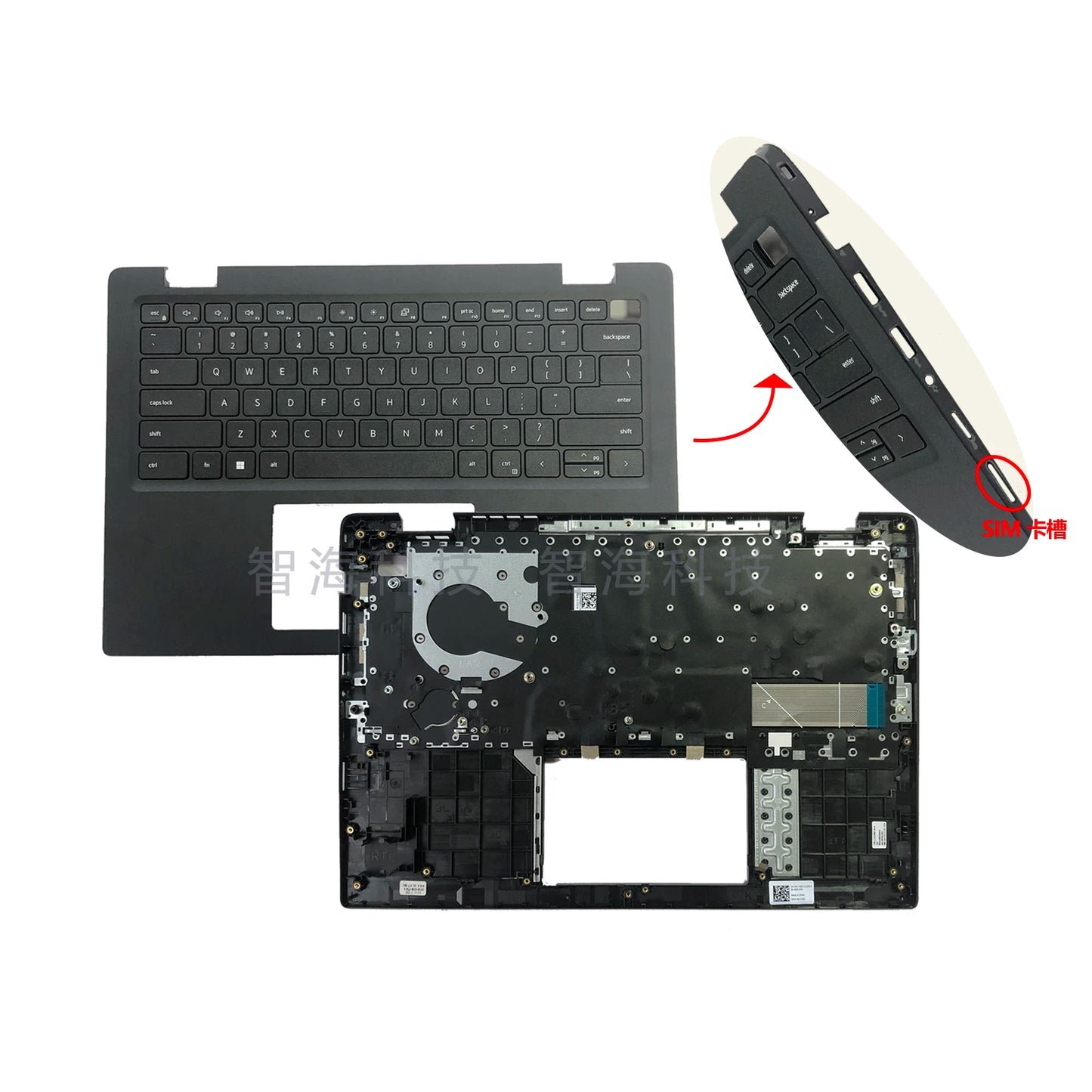 New Dell Latitude 3420 3430 C-Shell Keyboard Non-Backlit 1W2NK N1YGD