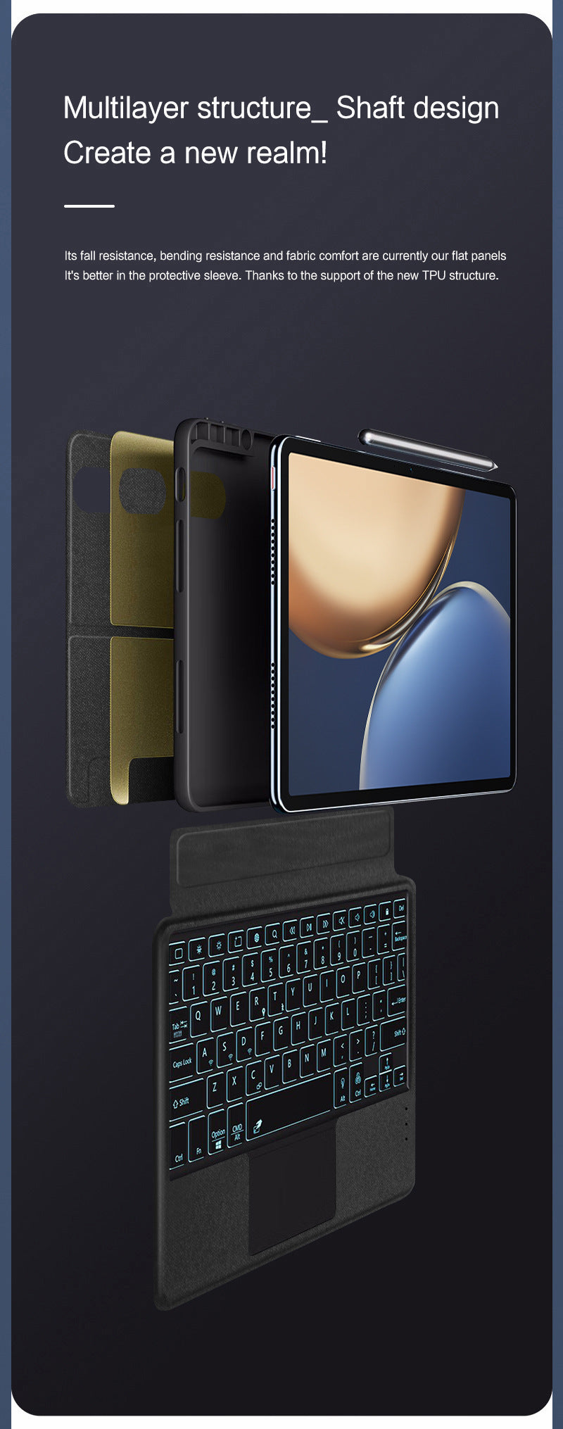 Applicable Honor V8 Tablet Magic Touch Keyboard Case Honor Tablet V7 Pro Bluetooth Keyboard Split Leather Case Protective Accessories
