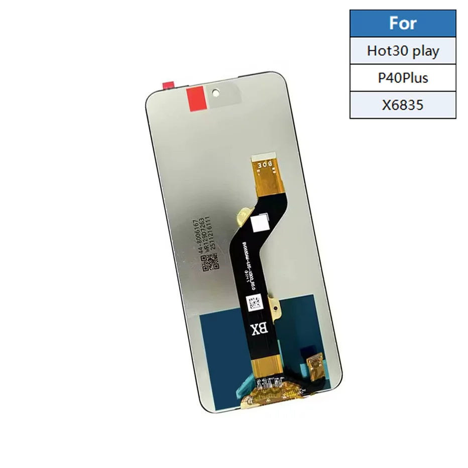 LCD Touch screen assembly for Tecno L6005 p36 LC6 X666 X6511b X6835 P40Plus