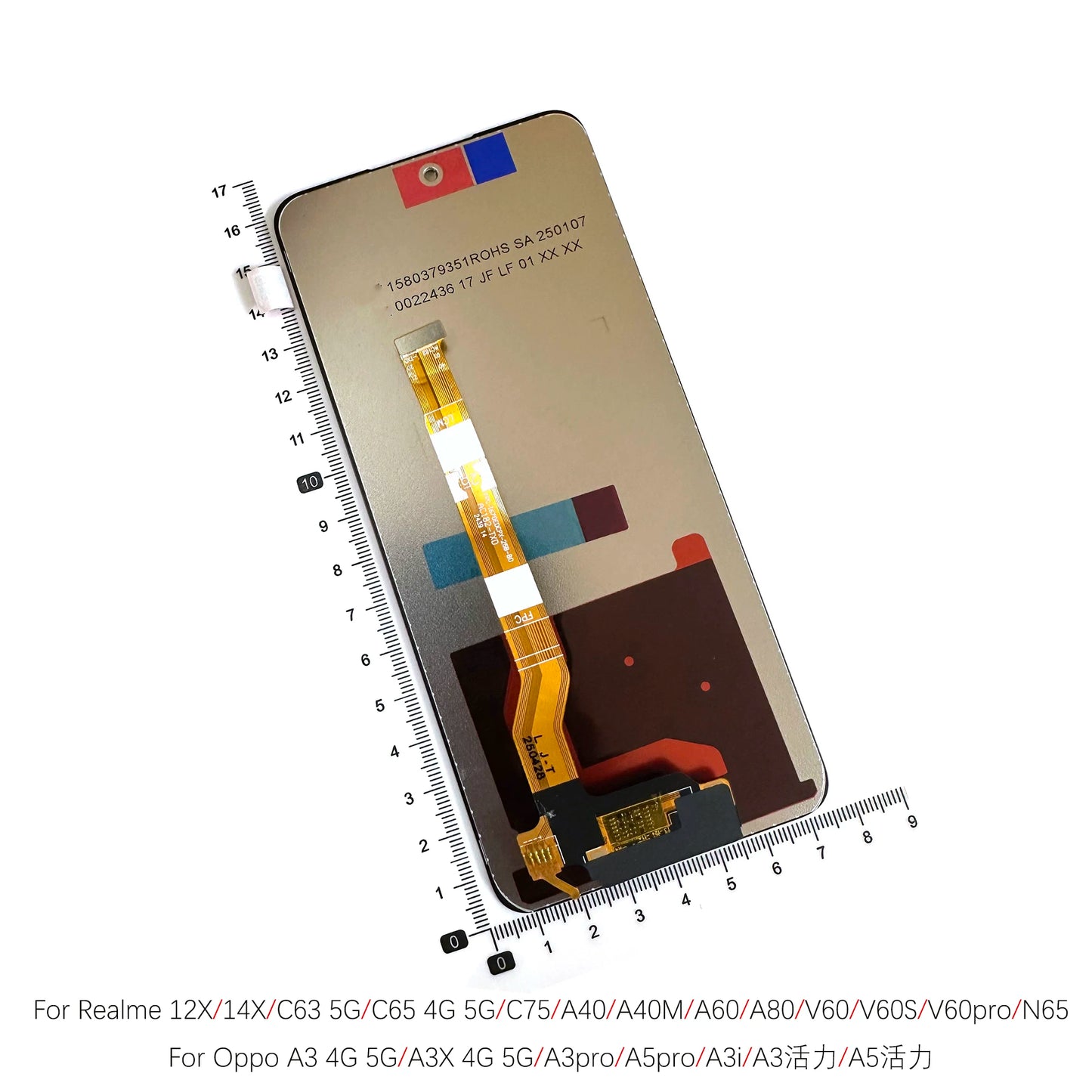 LCD Touch screen assembly for real 12X 14X C63 C65 C75 A40 A60 A80 V60 V60S N65 display screen