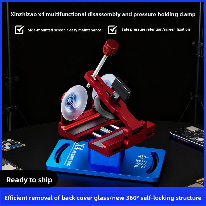 X4 multifunctional mobile phone repair, screen removal, pressure maintenance, fixture, screen removal, side hanging pressure maintenance, glass back cover removal artifact repair tool