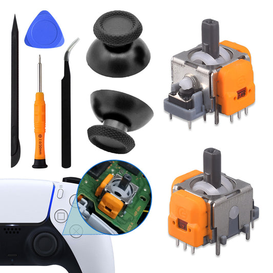 PS5 Gamepad Hall Rocker PS5 Handle 3D Rocker Repair Tool PS5 Electromagnetic Hall Rocker Set