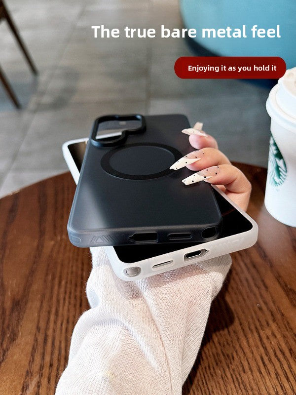 Light sand magnetic suction for Samsung S26ultra S25 Ultra S25+ mobile phone case New S26 + protective case Light sand magnetic suction ultra-thin matte 25ultra anti-drop all-inclusive premium soft edge hard case Phone accessories