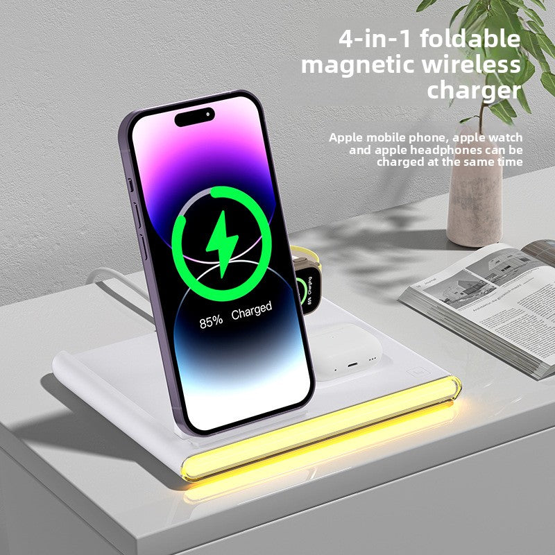 C27 3-in-1 wireless charging folding  Apple Samsung wireless charging