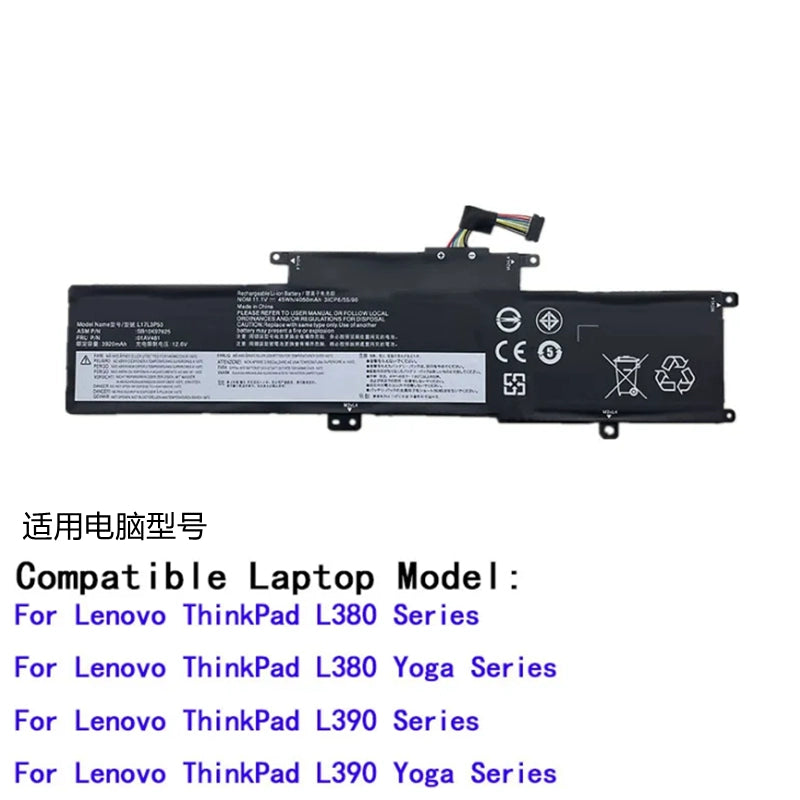 (Shipping fee not include) lenovo  Thinkpad S2 Yoga 2018 L380 L390   replacement battery L17L3P53