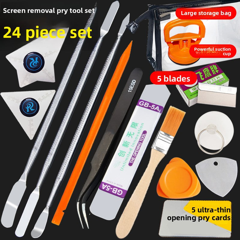 Laptop mobile phone disassembly opening tool kit pry tools repair skewer screen battery Upturned blade metal plastic crowbar tool Repair Tools