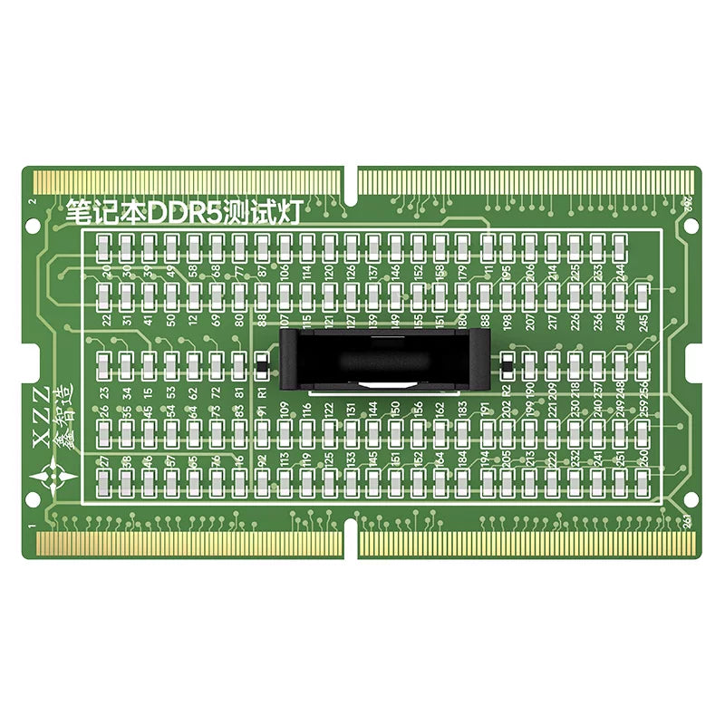 Notebook laptop main board DDR5 DDR4 memory slot detection, forward and reverse dual-purpose, with light test card, computer tester lamp holder Laptop Repair tools