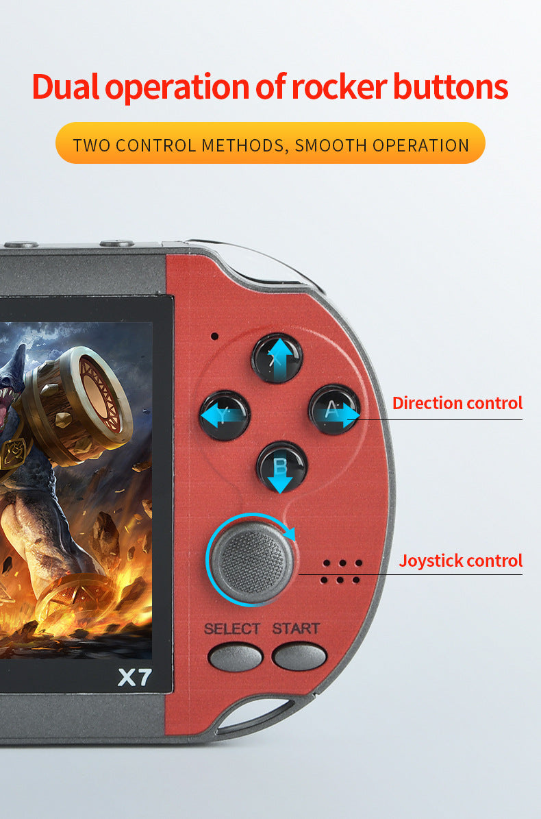 4.3" inch HD X7 special 15000 games Handheld Game joystick Player console retro arcade dual-joystick PSP handheld game console