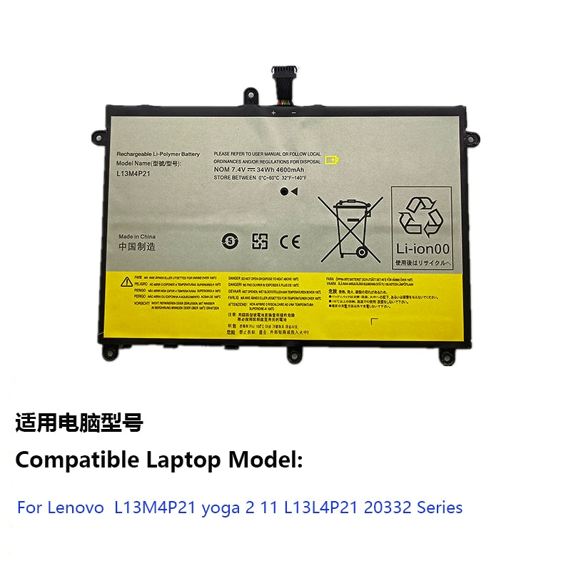 (Shipping fee not include)for于For  Lenovo   yoga 2 11 L13L4P21 20332 笔记本内置 battery  L13M4P21