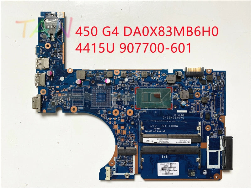 (Shipping fee not include)HP/ for惠普   motherboard  system board 450 G4 DA0X83MB6H0 907700-601 Pentium4415U